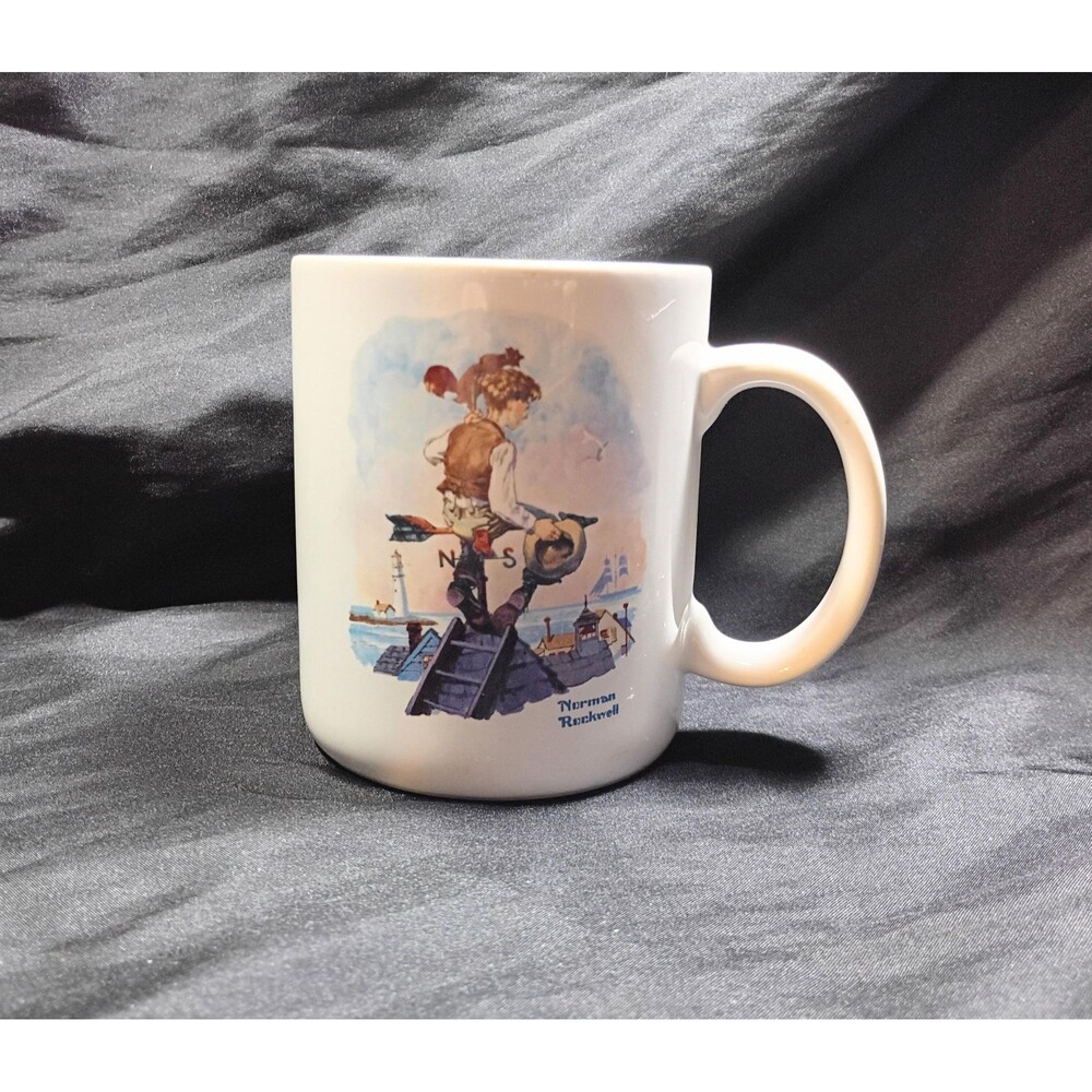 1986 Norman Rockwell "Lure of The Sea" Mug